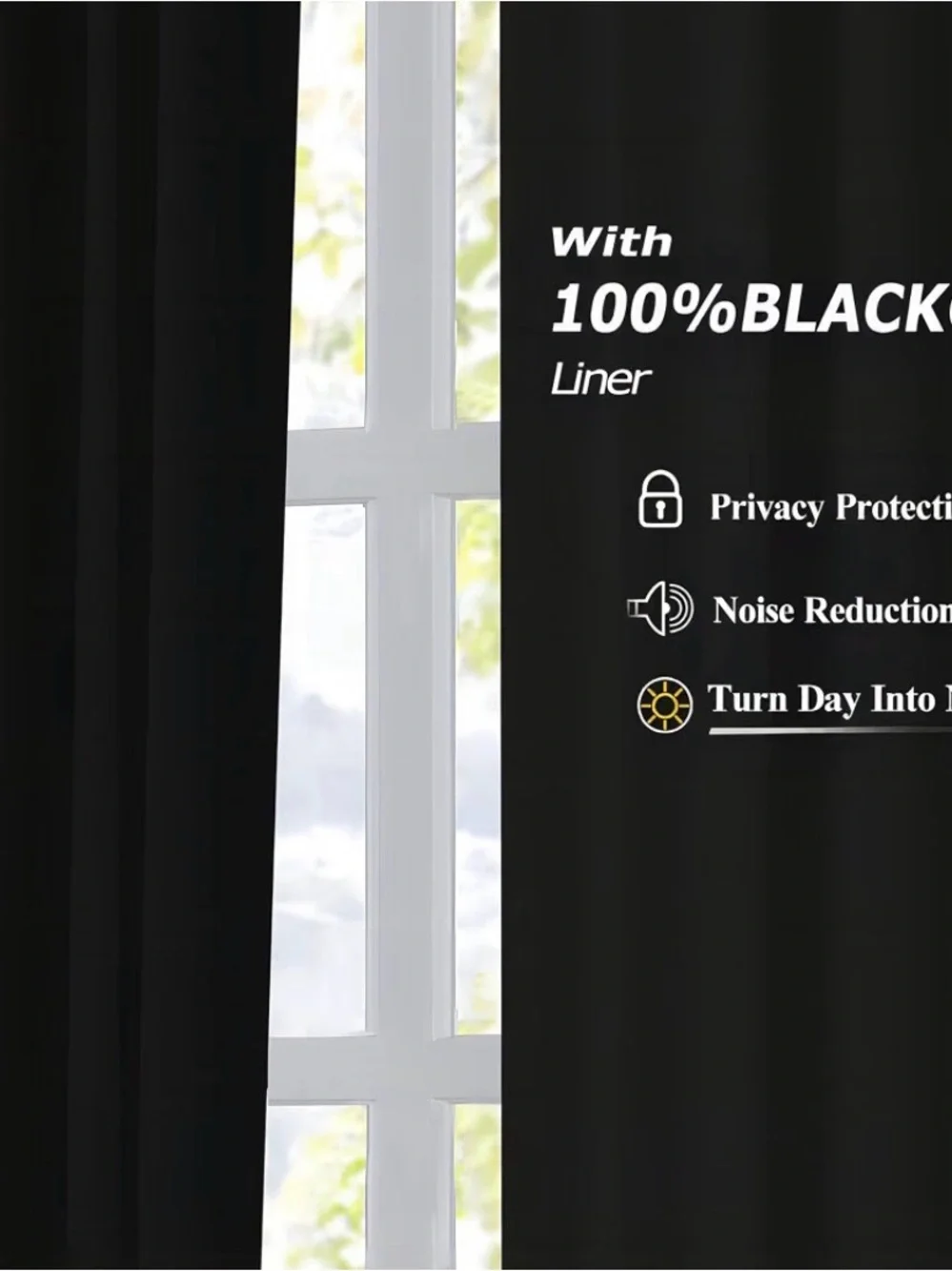 Blue Grey Pinch Pleated Full Blackout Curtains 90 Inch Long- 1 panel 008